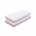 Cambrass Fitted Sheet Essentia, Pink Color, 60*120Cm, 2 Pieces