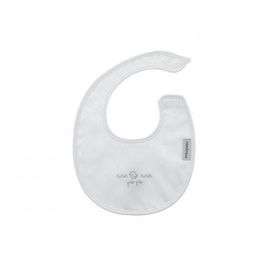 Cambrass Pio Round Bib, Grey Color