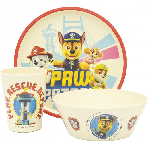 Zak Designs Tableware Set, PAW Patrol Kids Design, 3 Pieces