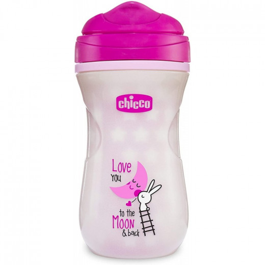 Chicco Cup Shiny Glow In The Dark, Pink Color