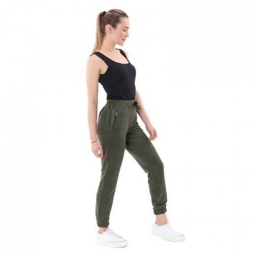 RB Running Jogger Sweatpants, Dark Olive Green Color