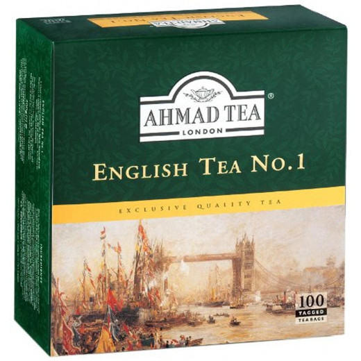 شاي انجليزي رقم 1, 100 كيس من احمد تي