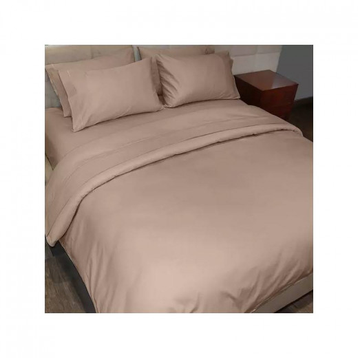 Fieldcrest Plain Duvet Cover King Size, Linen Color