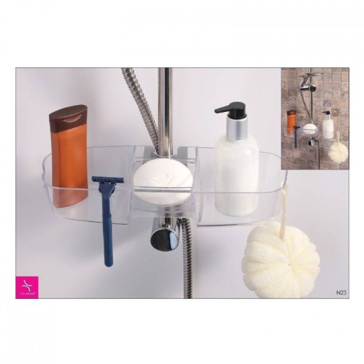 Primanova Drippy Shower Rail Shelf - White