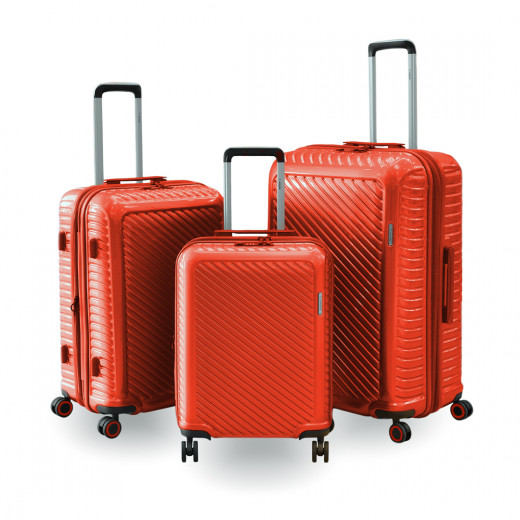 ARMN Centric Hard Luggage 3 Pieces ,Orange Color