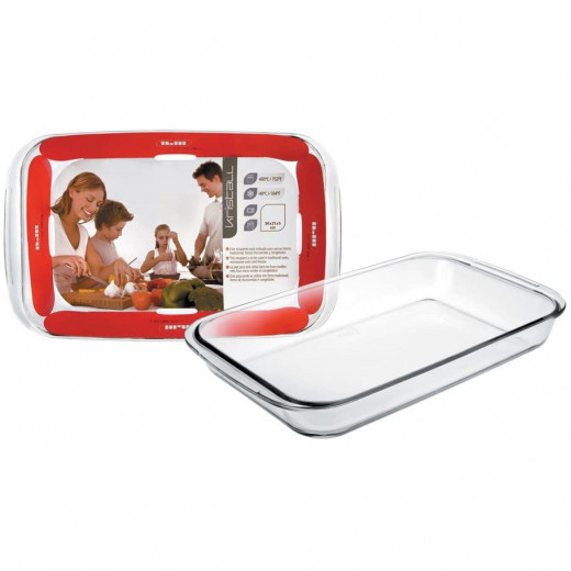 Ibili Rectangular Glass Tray, 40*23cm