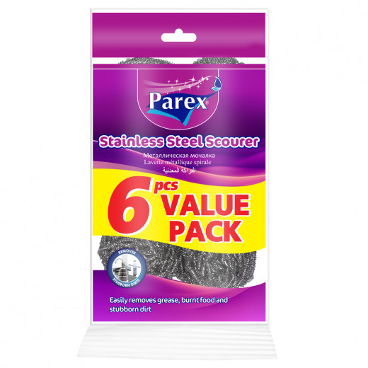 Parex Metallic Scourer 6 Pieces