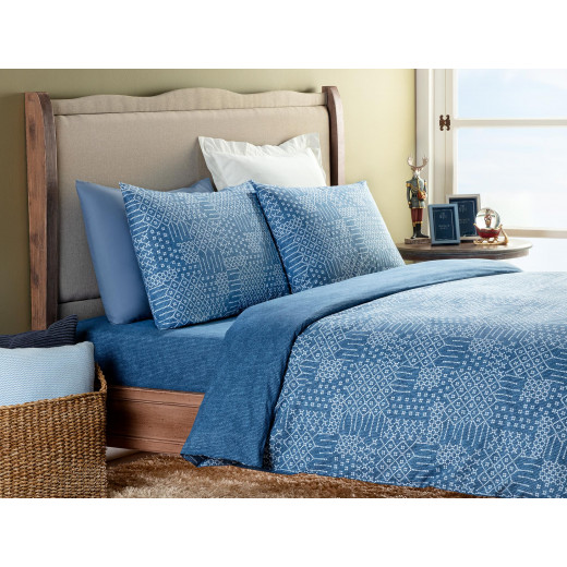 Madame Coco Didier Single Printed Ranforce Duvet Cover Set