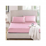 Nova Home MicroBasic Fitted Sheet Set, Pink Color, 2 Pieces
