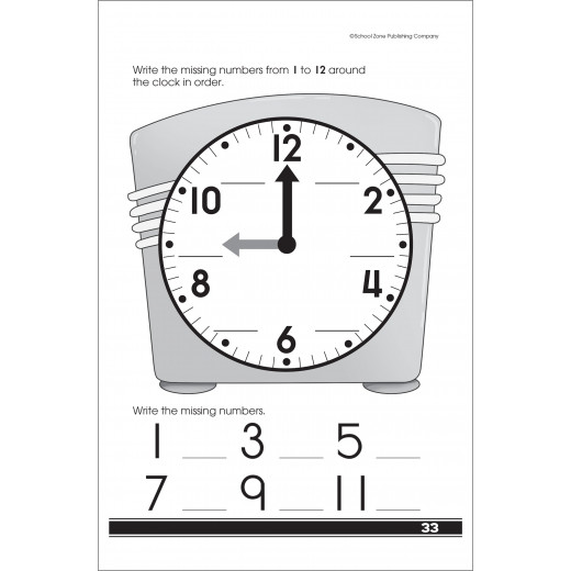 School Zone Get Ready For Math Grades K-1 Workbook