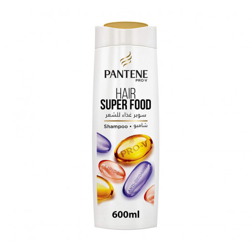 Pantene Super Food Shampoo with Antioxidants and Lipids, 600ml