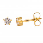 Studex Gold Plated Mini Cubic Zirconia Sterilized Ear Studs