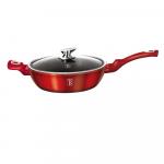 Berlinger Haus Deep Frypan With Lid, Burgundy, 28cm