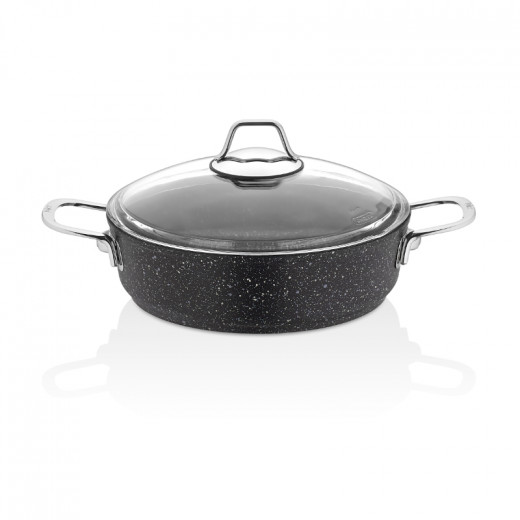 Falez Black Line Shallow Casserole, 22 cm