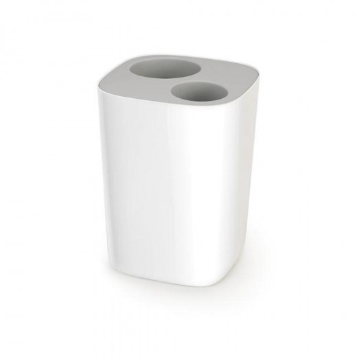 Joseph Joseph Split Bathroom Waste Seperation Bin - Grey