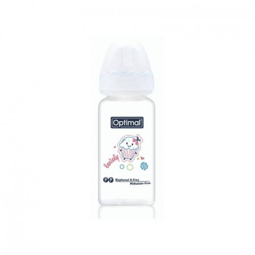 Optimal Glass Feeding Bottle Colored, 160ml