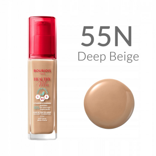 Bourjois New Healthy Mix Clean Foundation, Shade 55