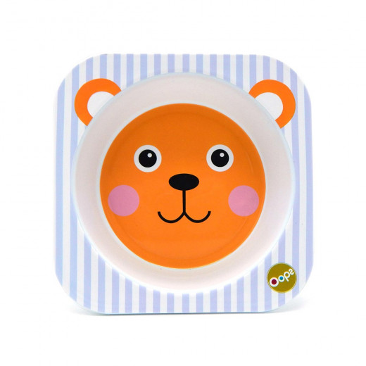 Oops Plastic Plate, Bear Design