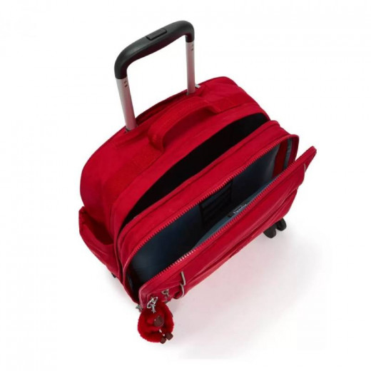 حقيبة ستوريا بعجلات، لون احمر من كيبلينج