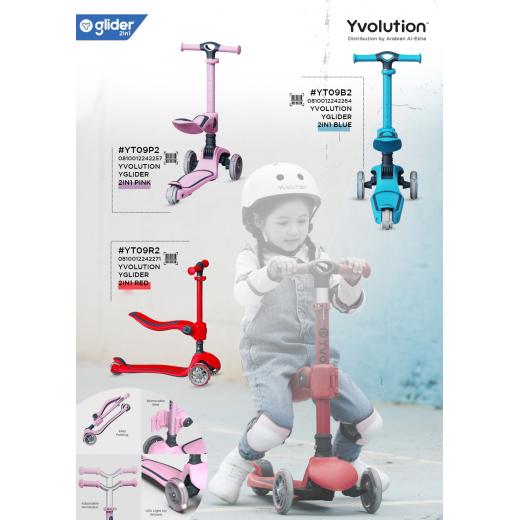 Yvolution Y Glider 2in1 , Red Color