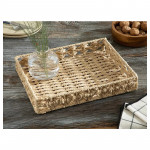 English Home Dateless Wicker Tray, Brown Color 33*26 Cm