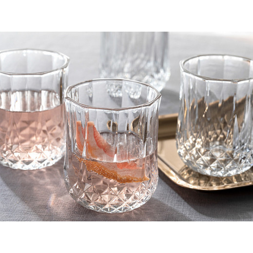 كاسات عصير ريتش جلاس زجاج شفاف 4 قطعة من انجلش هوم