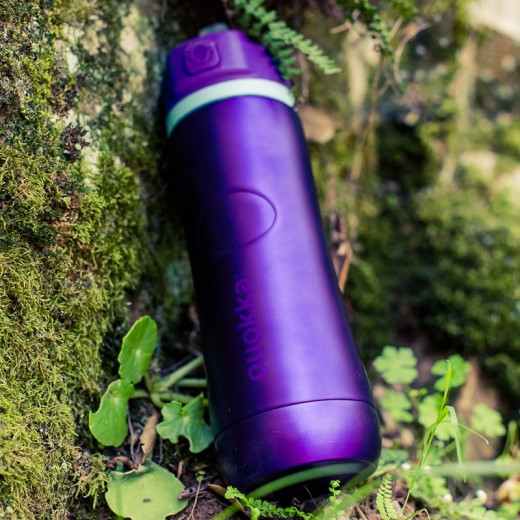 Quokka Stainless Steel Bottle, Spring Design, Purple Color, 600 Ml