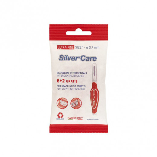 Silver Care Ultra Fine Interdental Brushes, 8 Pieces