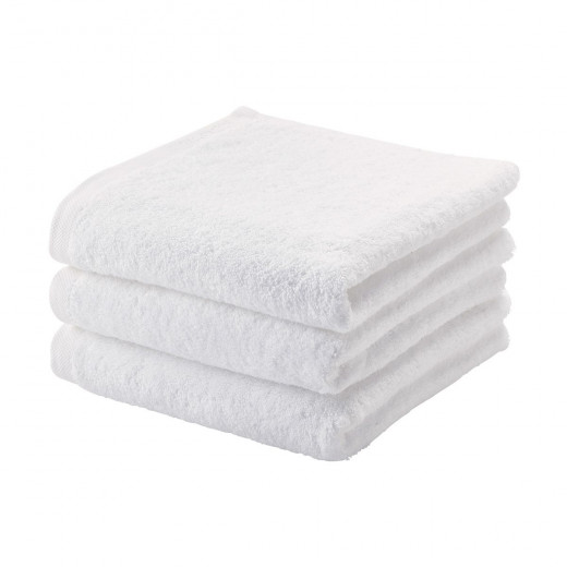 Aquanova London Aquatic Hand Towel, White Color, 55*100 Cm