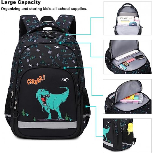 Boys School Backpack Backpack with Lunch Bag & Pencil Case Dragon