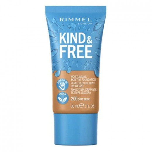 Rimmel London, Kind And Free Moisturising Skin Foundation, 200, 30 Ml