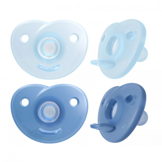 Philips Avent Soothie Silicone Heart Pacifier 0-6 Months - 2 Pieces