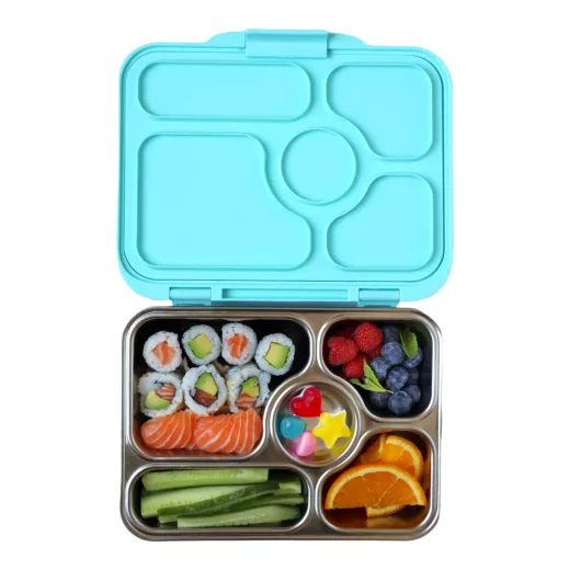 Bento Box Lunch Box Stainless Steel Leakproof, Turquoise Color