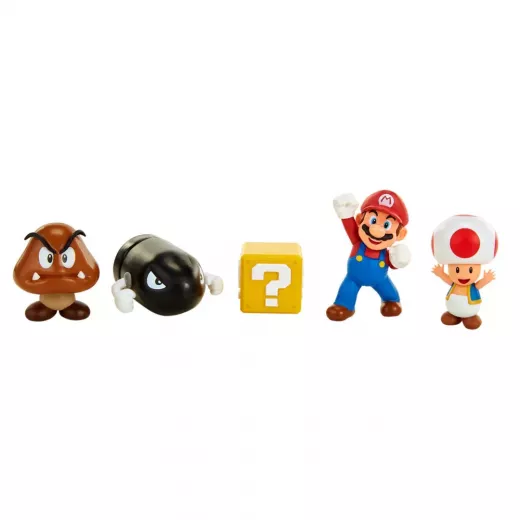 Nintendo 5 Figure Mario Acorn Plains Diorama Set