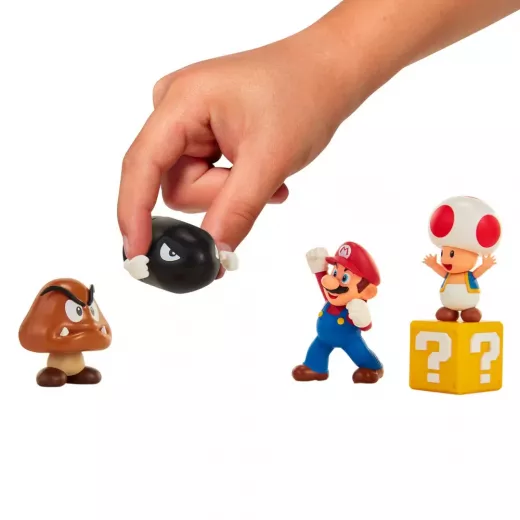 Nintendo 5 Figure Mario Acorn Plains Diorama Set