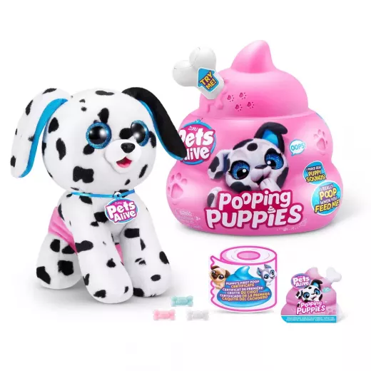 ZURU Pets Alive Pooping Puppies Interactive Plush