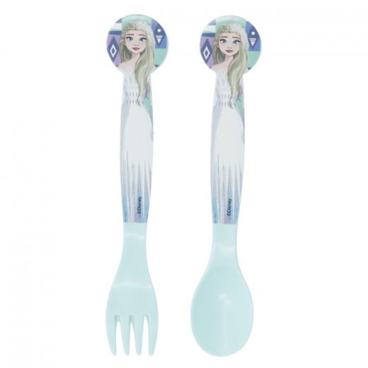 Stor 2 Pcs Pp Cutlery Set In Polybag Frozen Ice Magic