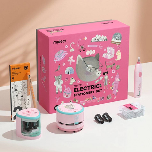 Mideer Electric Stationery Set - Artist (Pink)