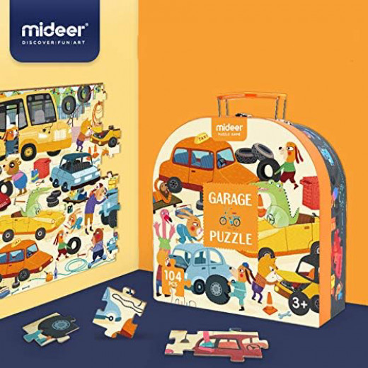 Mideer My Garage Gift Box Puzzle, 104 Pieces