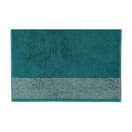 Cawo Two-Tone Washcloth, Green Color, 30x30 Cm