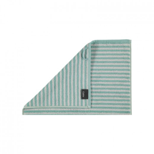 Cawo Two-Tone Washcloth, Sea Green Color, 30x30 Cm