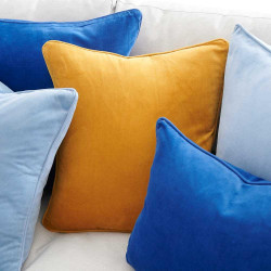 ARMN Azure Plain Cushion Cover, Mustard Color