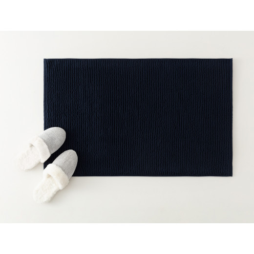 MadameCoco Charles Foot Towel, Navy Blue Color