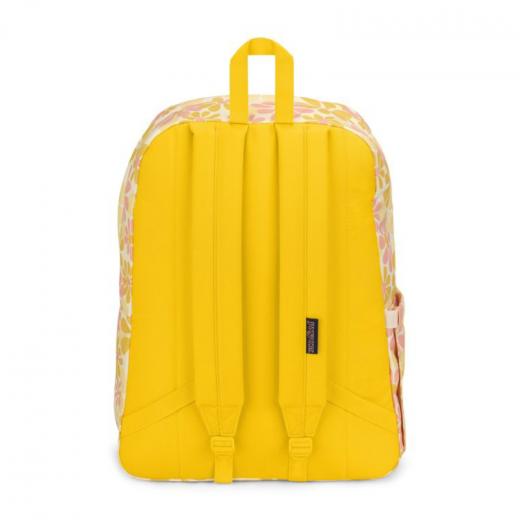 Jansport Superbreak Plus Backpacks, Pink & Yellow Color