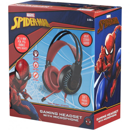 Marvel Spiderman Gaming headphone with boom mic