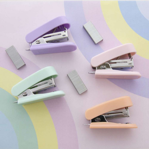 Bazic Mini Pastel Color Stapler Standard (26/6) w/ 500 Ct.