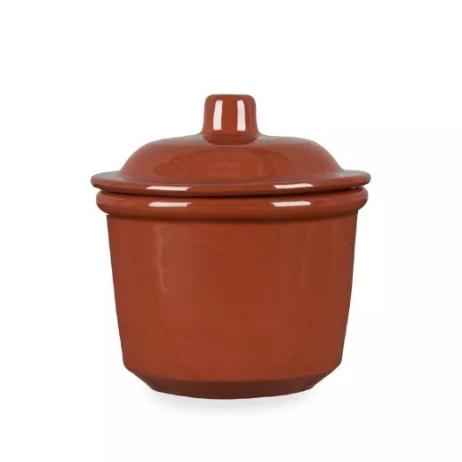 La Dehesa Clay Small Round Jar 450 millilitre Brown