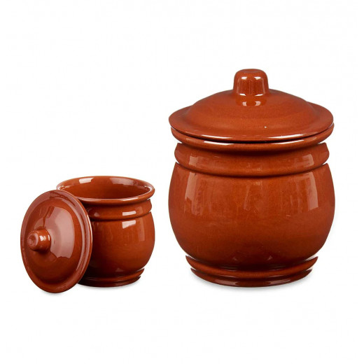 La Dehesa Clay Small Jar 230 millilitre Brown