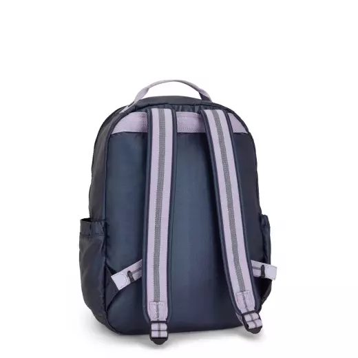 Kipling-Seoul Backpack Admiral Blue Palm, Large