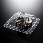 Vague Acrylic Dessert Serving Set Square Clear S